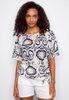 Ikat Gauze Side Tie Blouse