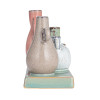 Stoneware Mounted Vases on Base