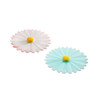 Pink and Aqua Daisy Drink Covers Set