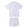 Blue Stripes - Organic Shirt & Shorts Set