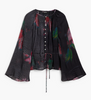 Floral Ripple Top