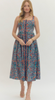 Midi Botanical Print Dress