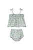 Bianca 2pc Set - Green Floral Gingham