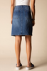 Stretch Denim Straight Pocket Skirt