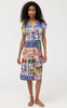 Ameri Tiered Tea Dress Ameria Scarf