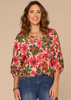 Democracy's Floral Woven Top