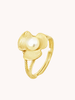 Broad Leaf Gold Adjustable Ring