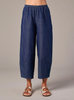 Laundered Denim Lantern Pant