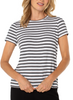 Short Sleeve Crew Neck Stripe T-Shirt