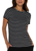 Short Sleeve Crew Neck Stripe T-Shirt