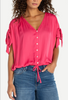 Dolman V-neck Ties Top
