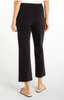 Black Extended Tab Crop Flare Pant