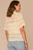 Crochet Collared Button Down Cardigan