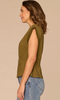 Pleat Peplum Knit T-Shirt