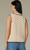 Scalloped Dot Sweater Tank