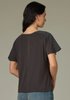 Mixed Media Shoulder Detail T-Shirt
