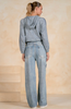 Faux Denim Track Pant