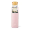 Glass Bottle with Sleeve 18oz Pink