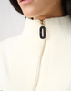 3/4 Funnel Neck Zip Sweater