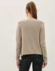 Ribbed Edge Open Cardigan