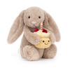 Bashful Beige Bunny Birthday | Front