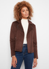 Charlie B's Coffee Faux Suede Moto Jacket