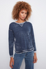 Charlie B's Midnight Crew Neck V Burnout Sweater
