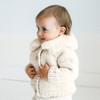 Fur Collar Natural Cardigan Sweater