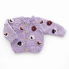 Lilac Pansy Cardigan
