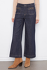 Deep Blue Patch Pocket Hardware Cropped Jean