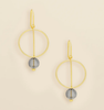 Smoke Glass Drop Earrings