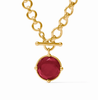 Honeybee Demi Necklace - Ruby Red