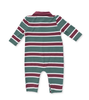 Rugby Stripe Green Polo Romper