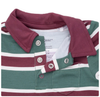 Rugby Stripe Green Polo Romper
