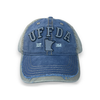 Uffda Embroidered Puff Hat - Blue