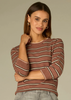 Contrast Stripe Tipped Sweater