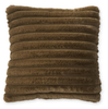 Olive Green Faux Fur Decorative Pillow