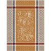 French Jacquard Tea Towel Autumn Grape in Caramel