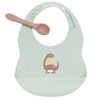 Baby Dinosaur Silicone Bib & Spoon Set