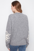 Monochrome Floral Sweater