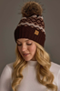 Nordic Pom Hat - Brown
