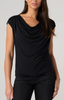 Draped Neck Lace Detail Tank