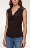 Draped Neck Lace Detail Tank