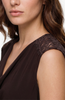 Draped Neck Lace Detail Tank