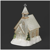 Lighted Swirl Church with Sisal Trees