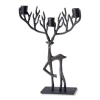 Forest Reindeer Centerpiece Taper Holder Triple