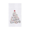 Dog Face Christmas Tree Towel