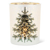 Frost Tree and Stars Candle Holder - Medium
