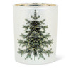 Frost Tree and Stars Candle Holder - Medium
