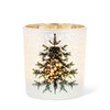 Frost Tree and Stars Candle Holder - Small